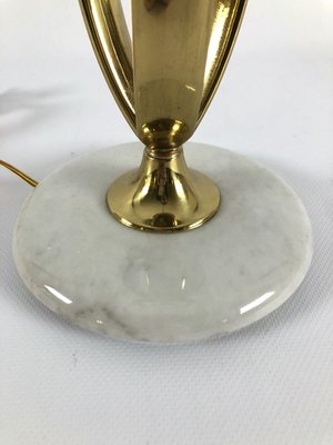 Marble and Brass Table Lamp, 1950s-OT-830460