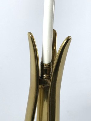 Marble and Brass Table Lamp, 1950s-OT-830460