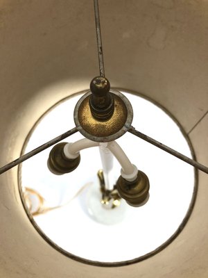 Marble and Brass Table Lamp, 1950s-OT-830460