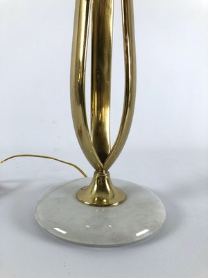 Marble and Brass Table Lamp, 1950s-OT-830460