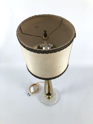 Marble and Brass Table Lamp, 1950s-OT-830460