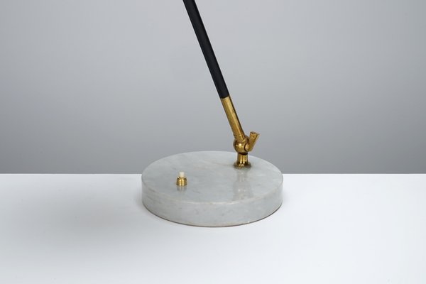 Marble and Brass Table Lamp from Stilux Milano, 1950s-WCH-1003677