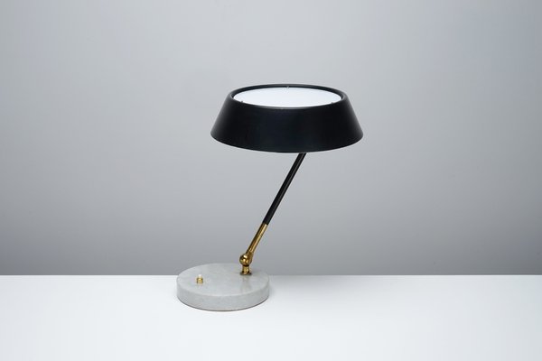 Marble and Brass Table Lamp from Stilux Milano, 1950s-WCH-1003677