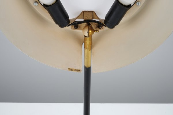 Marble and Brass Table Lamp from Stilux Milano, 1950s-WCH-1003677