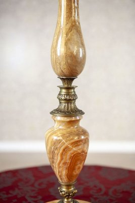 Marble and Copper Night Table Lamp, Late 20th Century-CYY-2043573