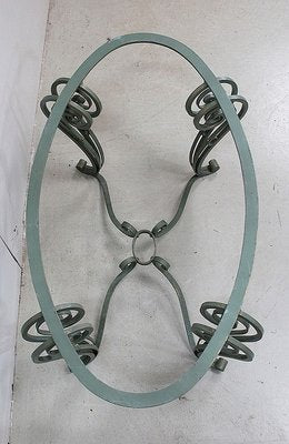 Marble and Wrought Iron Coffee Table, 1950-RVK-858430