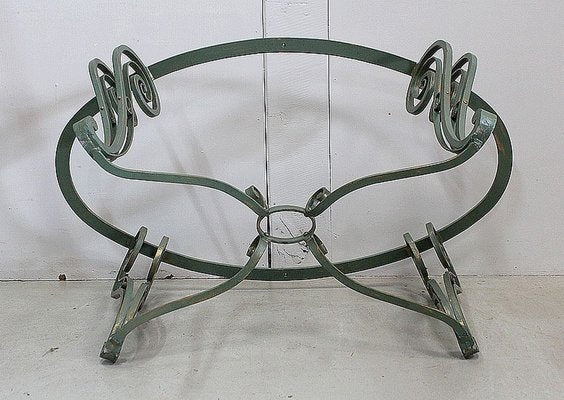 Marble and Wrought Iron Coffee Table, 1950-RVK-858430