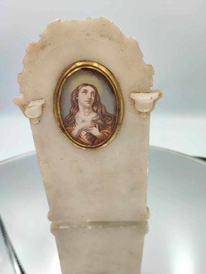 Marble Base in Saint Jesus Frame, 1920s-CAQ-1796493