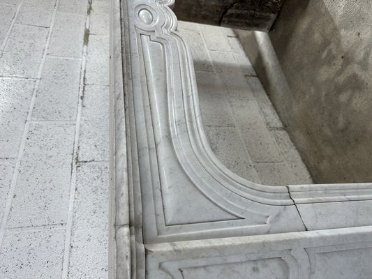 Marble Chimney Mantel, 1890s-AXR-1747016