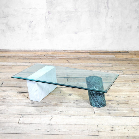 Marble Coffee Table Model Metafora attributed to Massimo and Lella Vignelli, 1980