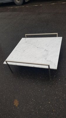 Marble Coffee Table on Rectangular Metal Base, 1960s-QDP-769716