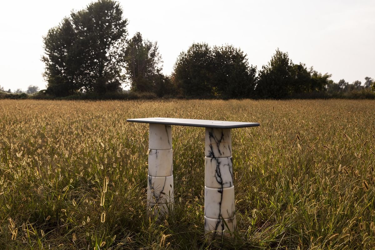 Marble Console Table by Samuel Brianza