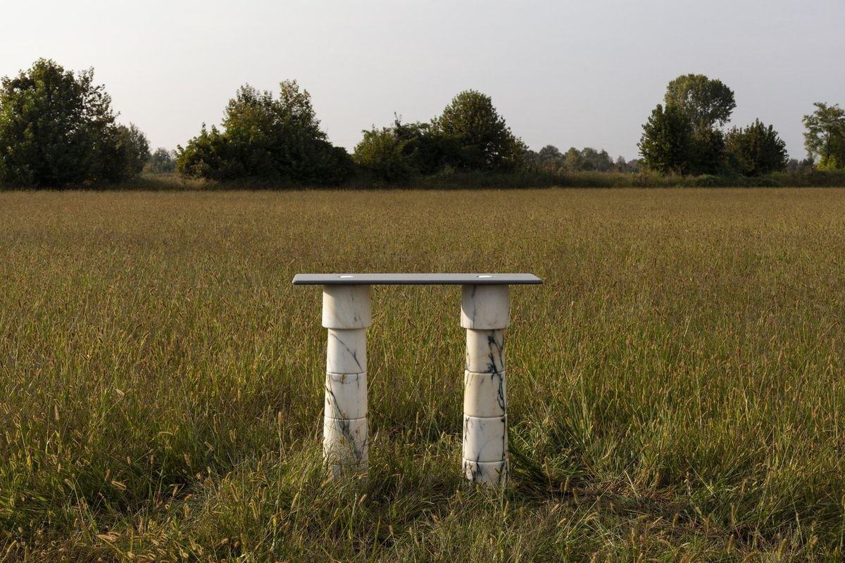 Marble Console Table by Samuel Brianza