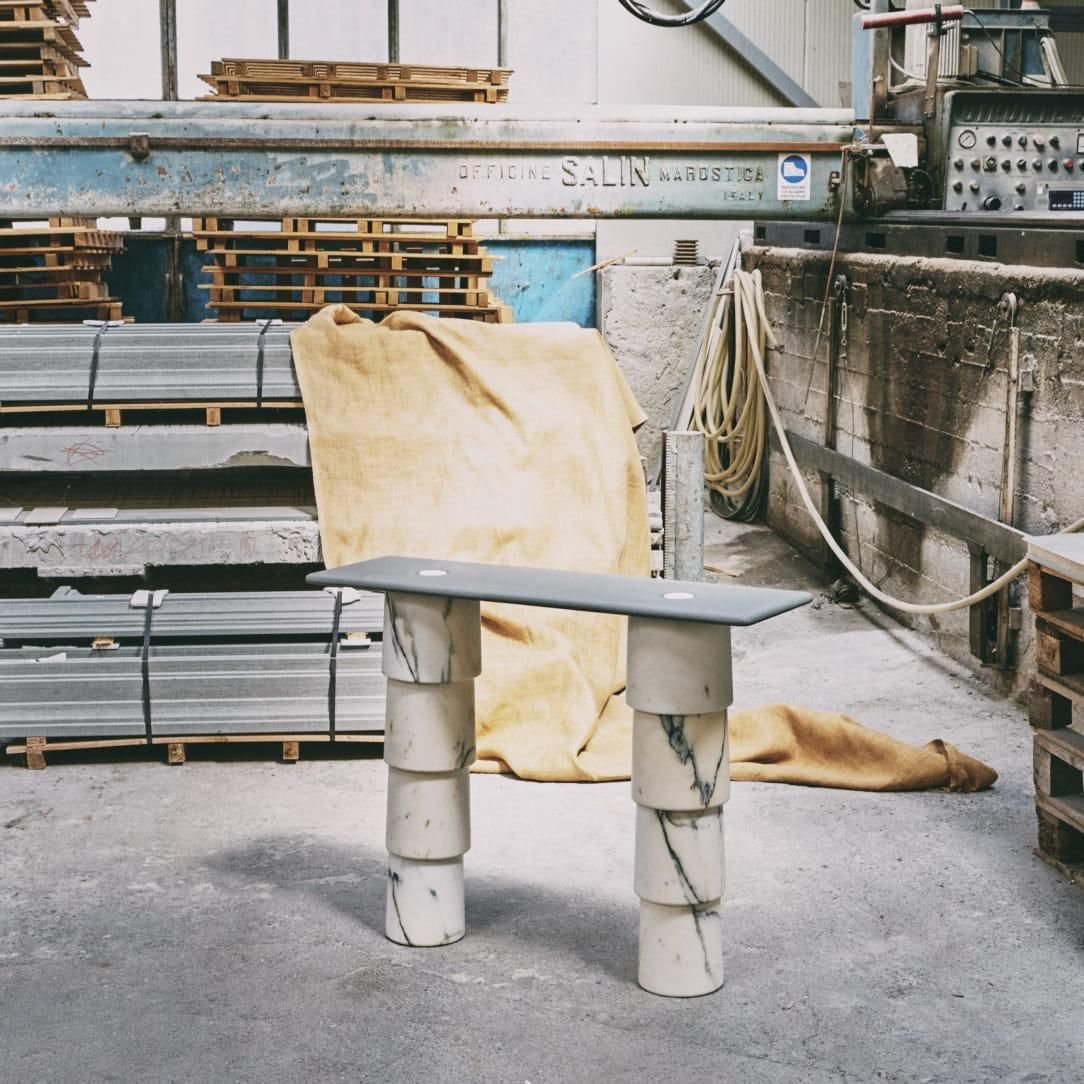 Marble Console Table by Samuel Brianza