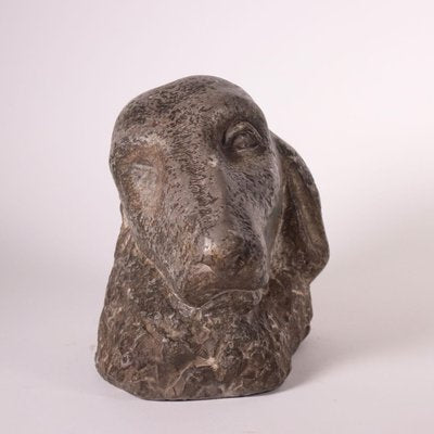 Marble Dog Head Sculpture-VMM-933498