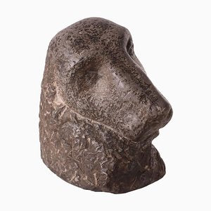 Marble Dog Head Sculpture-VMM-933498