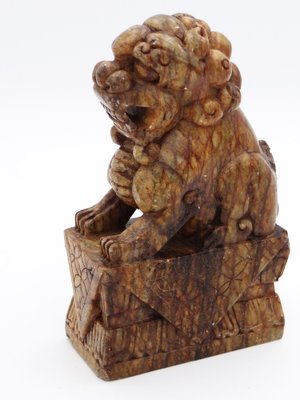 Marble Foo Dogs, China, 1800s, Set of 2-RKF-1743142