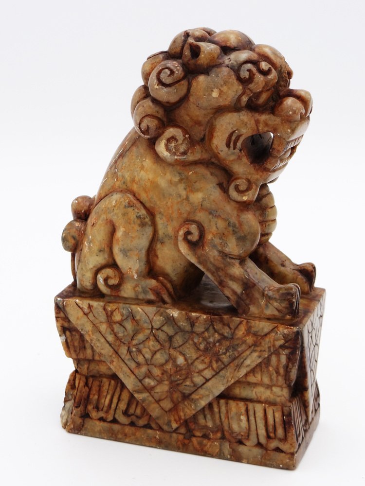 Marble Foo Dogs, China, 1800s, Set of 2