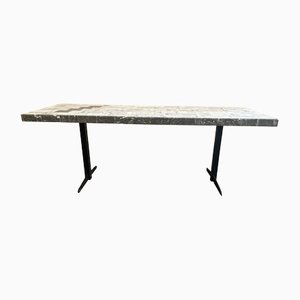 Marble & Iron Coffee Table-YVY-1389625