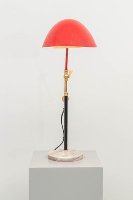 Marble, Metal and Brass Table Lamp 5023 by Angelo Brotto for Esperia, 1950s