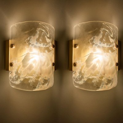 Marble & Murano Glass Wall Light Fixture from Hillebrand, 1960s-VDW-1436931