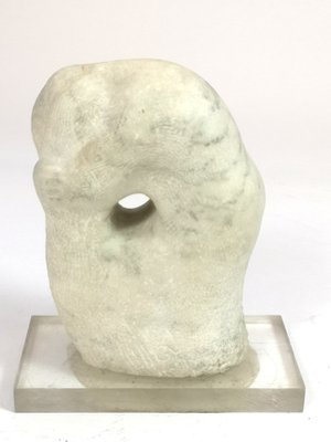 Marble Ophelia Sculpture on Acrylic Base by Maria Osvath, 1970s-UWE-975811