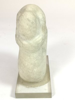 Marble Ophelia Sculpture on Acrylic Base by Maria Osvath, 1970s-UWE-975811