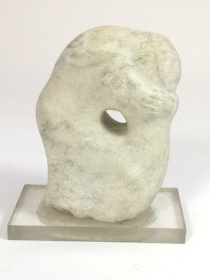 Marble Ophelia Sculpture on Acrylic Base by Maria Osvath, 1970s-UWE-975811