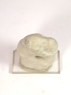 Marble Ophelia Sculpture on Acrylic Base by Maria Osvath, 1970s-UWE-975811