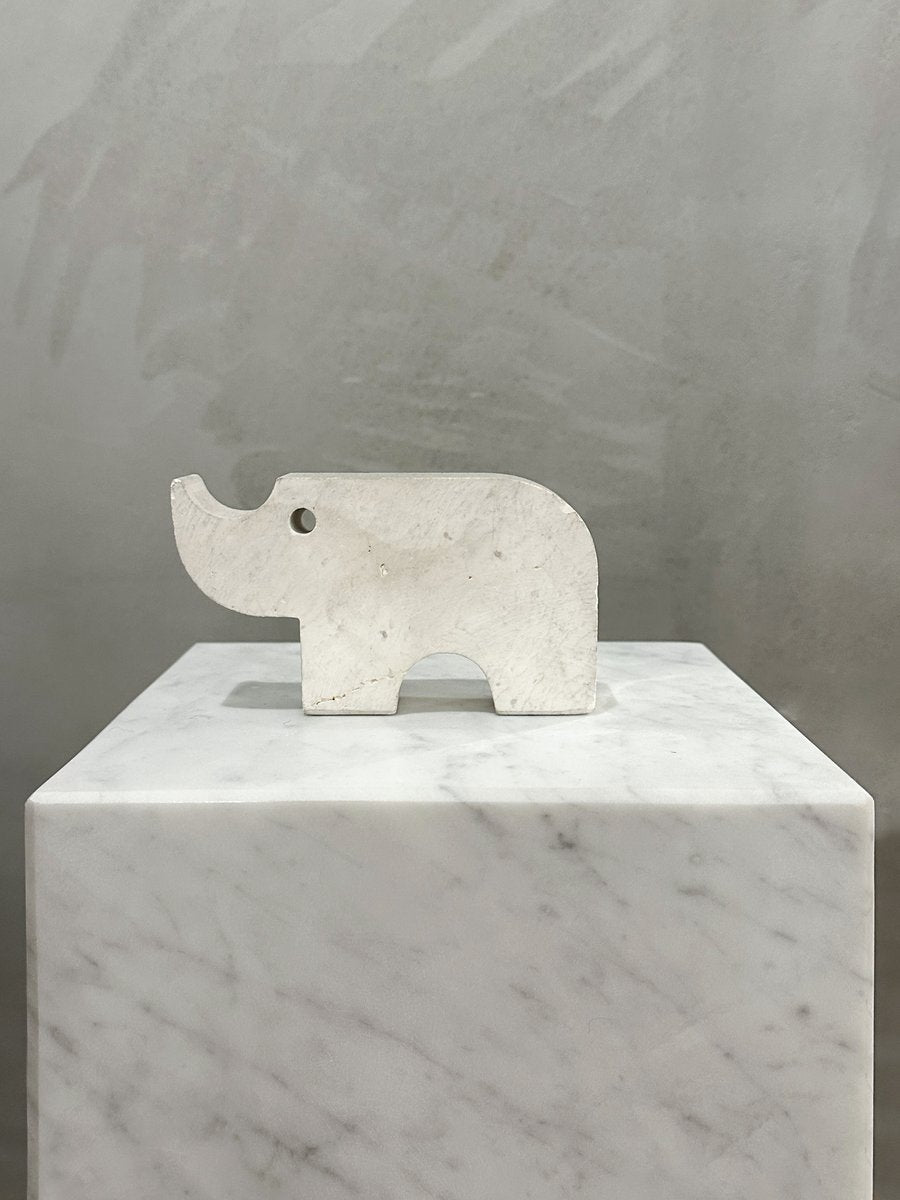 Marble Rhino Sculpture attributed to Enzo Mari for Fratelli Mannelli, 1970s