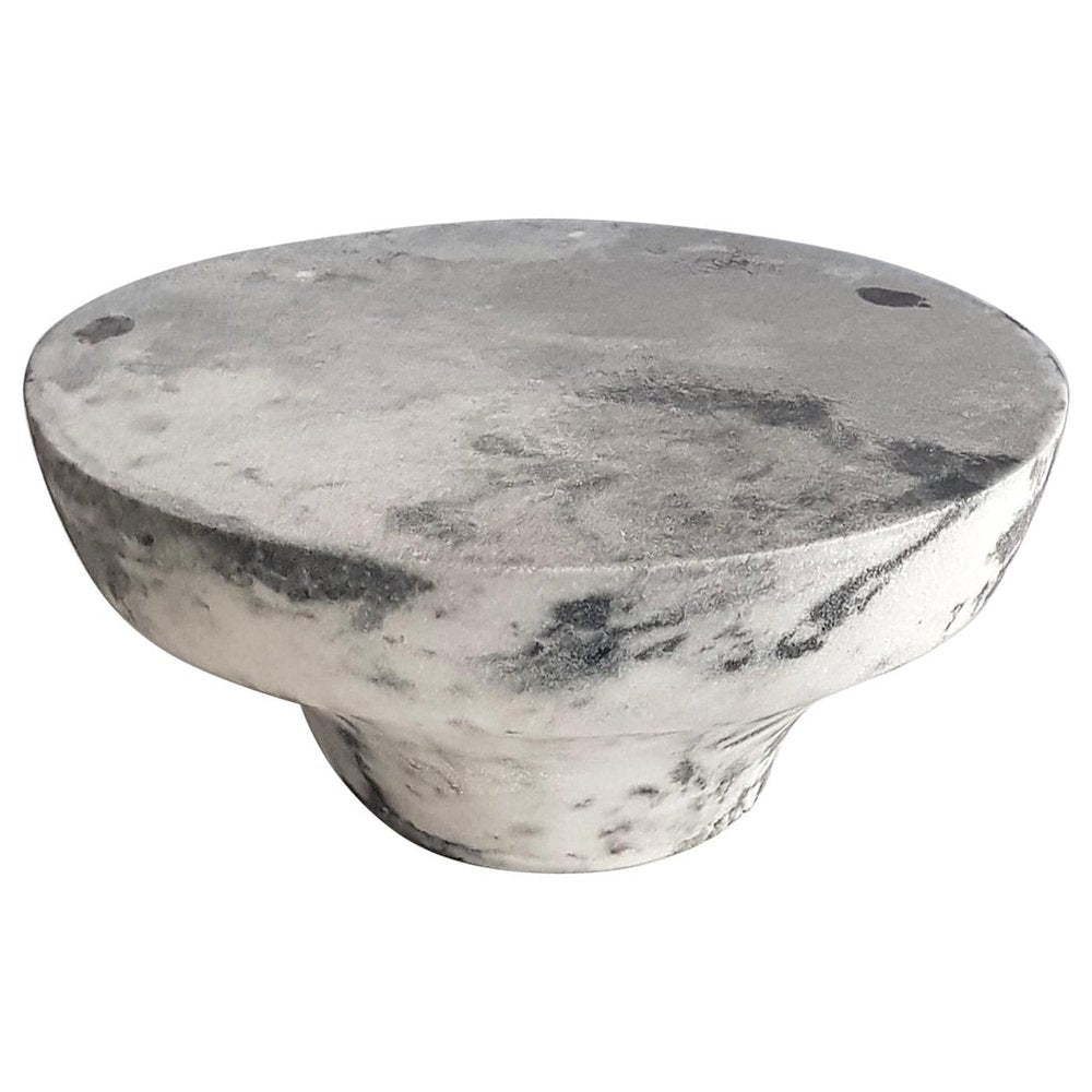 Marble Salt Meditation Stool by Roxane Lahidji