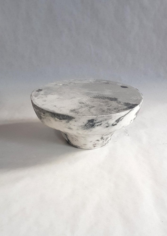 Marble Salt Meditation Stool by Roxane Lahidji