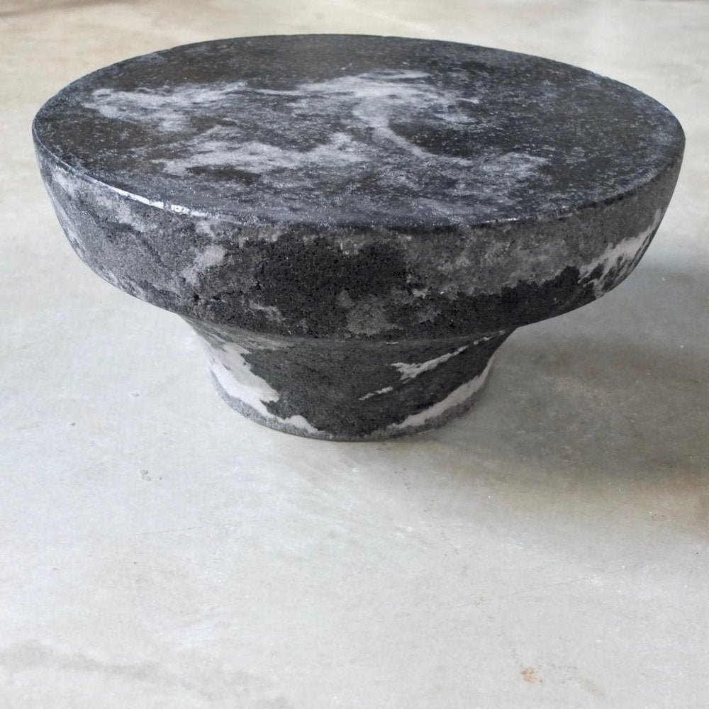 Marble Salt Meditation Stool by Roxane Lahidji