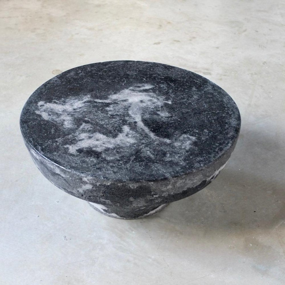 Marble Salt Meditation Stool by Roxane Lahidji