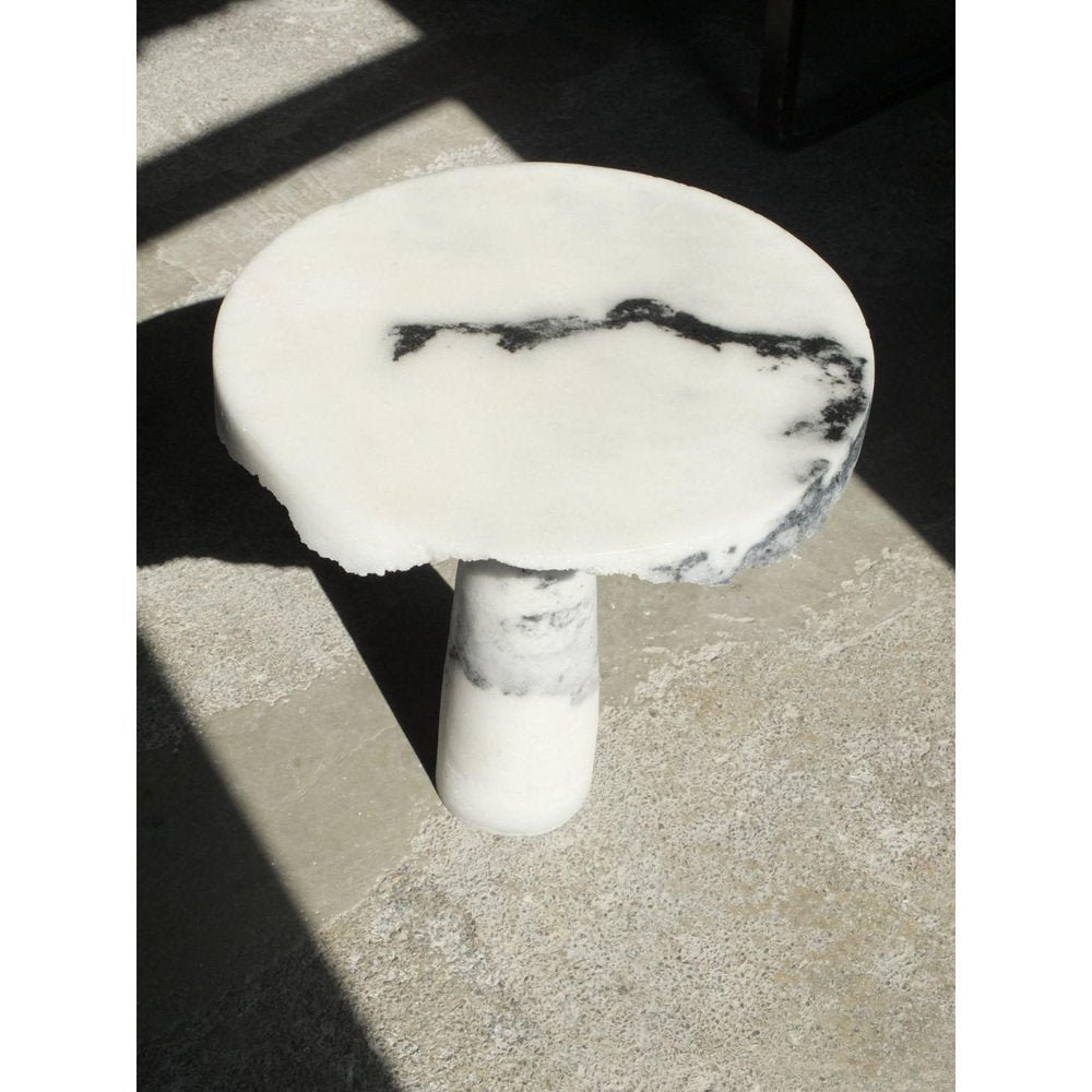 Marble Salt Side Table by Roxane Lahidji