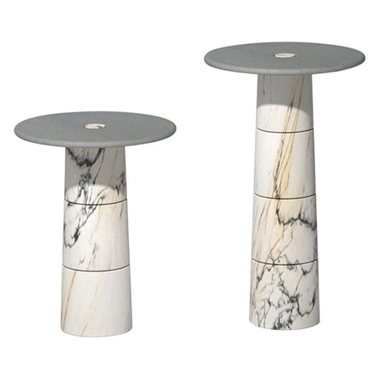 Marble Side Table Set by Samuele Brianza, Set of 2