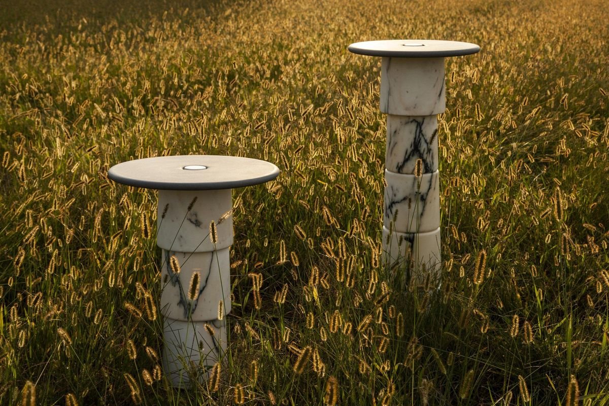 Marble Side Tables by Samuele Brianza, Set of 2