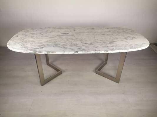 Marble Table and 6 Chairs, Set of 7-EAD-964450