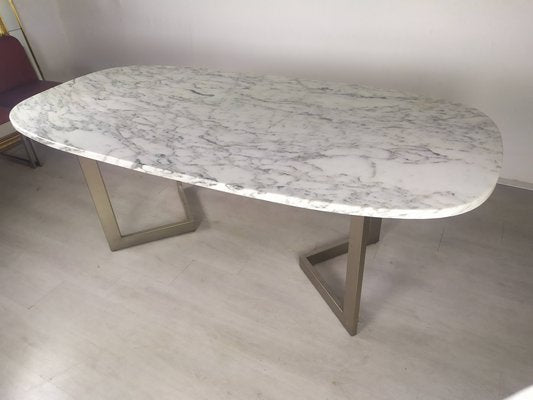 Marble Table and 6 Chairs, Set of 7-EAD-964450