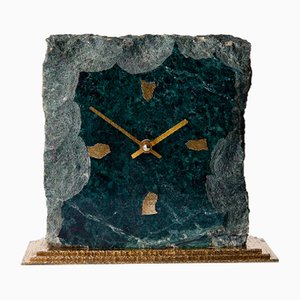 Marble Table Clock with Brass Base by Kienzle for Kienzle International, Germany-LBS-914352