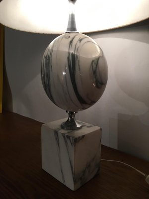 Marble Table Lamp by Philippe Barbier, 1970s-AVC-686386