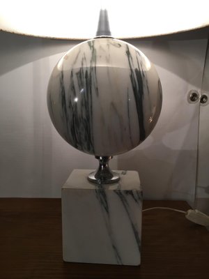 Marble Table Lamp by Philippe Barbier, 1970s-AVC-686386