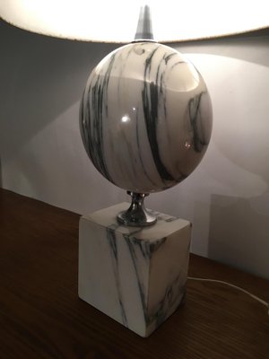 Marble Table Lamp by Philippe Barbier, 1970s-AVC-686386