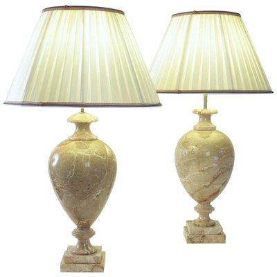 Marble Table Lamps, 1980s, Set of 2-WFS-744800