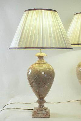 Marble Table Lamps, 1980s, Set of 2-WFS-744800