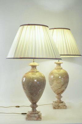 Marble Table Lamps, 1980s, Set of 2-WFS-744800