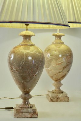 Marble Table Lamps, 1980s, Set of 2-WFS-744800