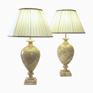 Marble Table Lamps, 1980s, Set of 2-WFS-744800