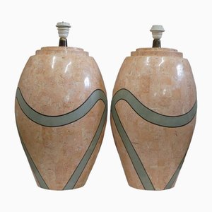 Marble Table Lamps, 1980s, Set of 2-QAV-1726383