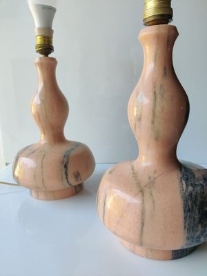 Marble Table Lamps in the Style of Alberto Giacometti, 1950s, Set of 2-JJT-693629